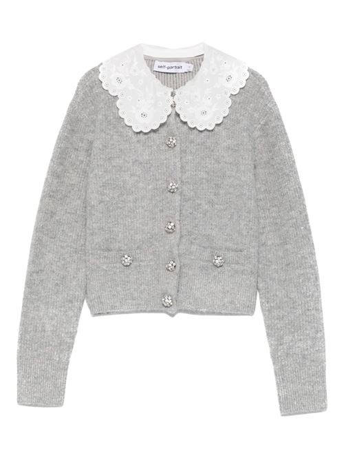 Cardigan con bottoni SELF PORTRAIT | RS26123CGREY
